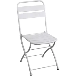 KLAPSTUHL WEIß 42X50 CM H 85 CM AUS METALL MOD. ROVIGO