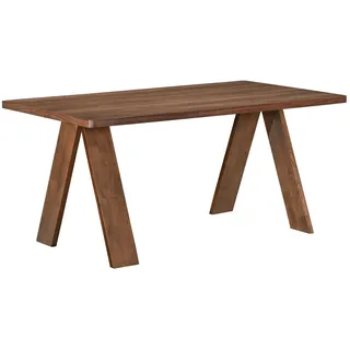 Selsey Scusly – Esstisch 160 x 90 cm, Nussbaum-Optik - Braun
