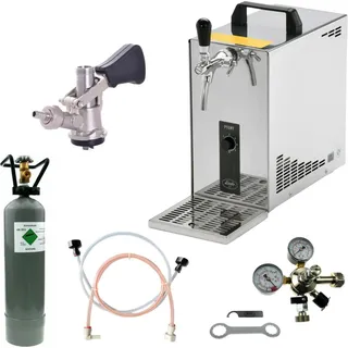BieTal® Bierkühler Bier Zapfanlage 35 L/h KOMPLETTSET - KEG Korb - CO2 2 kg