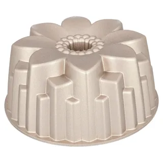Birkmann, Kuchenform Flora, Bronze, Ø 22 cm, Aluguss, mit Antihaftbeschichtung und Rezept