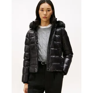 Tommy Hilfiger Gloss Hw Down Slim Jacket W Fur Schwarz XL