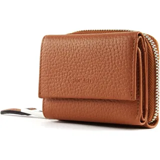 PICARD Leder Geldbörse Pure 1 Small Wallet Cognac braun - Beige