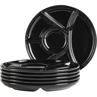 Mäser Fondueteller 21,5 cm schwarz 6er Set