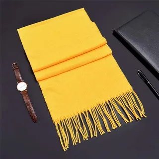 UKKD Schal Winterschal Herren Warmes Foulard Solide Schals Mode Lässig Schal Warmes Kaschmir