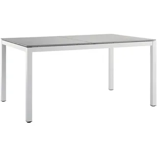 Solpuri Classic Ausziehtisch 160-260 x 100 x 75 cm Keramik brick grey/weiß