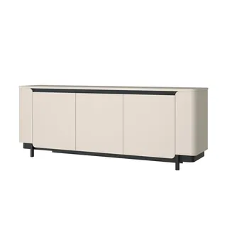 Forte Vodol 204,9 x 77,9 x 44,8 cm Beige/Schwarz