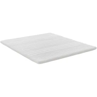 Irisette Topper , Weiß , Textil , H1 , 80x200 cm , Reach, DIN EN ISO 14001, DIN EN ISO 9001, Oeko-Tex® Standard 100 , Bezug abnehmbar/waschbar, Ober- und Unterseite versteppt, wendbar, atmungsaktiv, alternative Größen erhältlich , Schlafzimmer, Matratzen, Topper