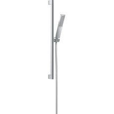 Bild Pulsify E, Sparduschkopf 5l/min (EcoSmart+) mit Brausestange 65cm, Schlauch und Halterung, Stabhandbrause mit 1 Strahlart, Chrom