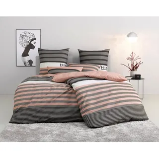 Majoran Mako-Satin apricot 155 x 220 cm + 80 x 80 cm