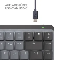 Bild von MX Mechanical Mini for Mac Space Gray, Kailh Choc V2 LOW PROFILE BROWN, Logi Bolt, USB/Bluetooth, DE (920-010832)