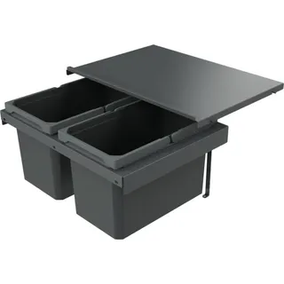 Naber 8013389 Abfallsammler Cox Stand-UP® 280 S/600-2, anthrazit, 32 (2x16) Liter / 60 cm Schrankbreite - Grau