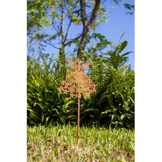 Northpoint LED Solar Gartenstab Solarstecker Außenbereich mit Dämmerungssensor Fee Version 2