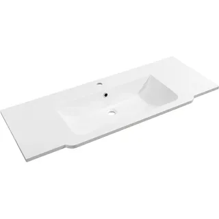 Fackelmann Marmor-Waschbecken 120 cm Luxor mittig