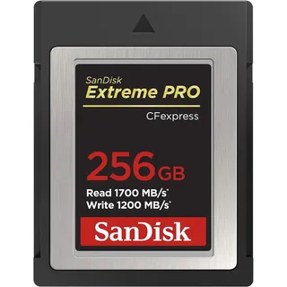 SanDisk Extreme PRO R1700/W1200 CFexpress Type B 256GB (SDCFE-256G)