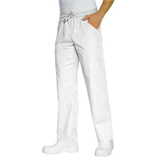pantalaccio Hose Arbeit bequem Baumwolle weiß Chef Koch M bianco