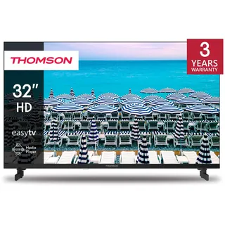 THOMSON 32 Zoll (81 cm) LED HD Easy TV – Kein Smart – Hotel Mode, USB, HDMI, Triple-Tuner (Kabel - Satellit - Antenne), AV IN, CI Plus, A Plus Panel – 32HD2S13