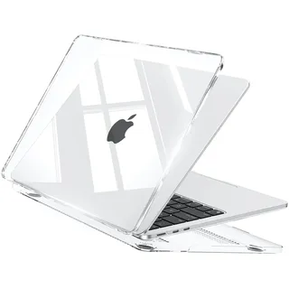 EooCoo für MacBook Air M5 15 Zoll Hülle M4 M3 M2 2026-2023 Transparent Case | Glasklar, Dünne, Hartschale Schutzhülle Kompatibel mit MacBook Air 15" Snap-on Cover, Einfach Anzubringen, Laptop Zubehör