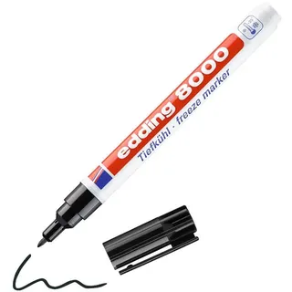 edding Tiefkühlmarker 8000 Permanent Marker 1 mm Schwarz