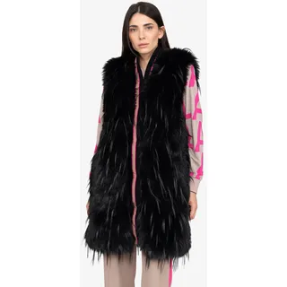 Sportalm Kitzbühel Fellimitatweste mit kontrastfarbener Einfassung