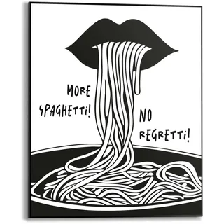 Reinders! Reinders "More Spaghetti", schwarz-weiß - MDF - Essen und Trinken - 40x50 cm, farbe bild(er): schwarz, weiß),