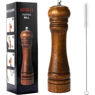 Binhai Holz Pfeffermühle Keramikmahlwerk 8 Zoll Mahlwerk Set