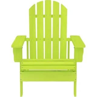vidaXL Adirondack-Gartenstuhl Massivholz Tanne Grün - Grün