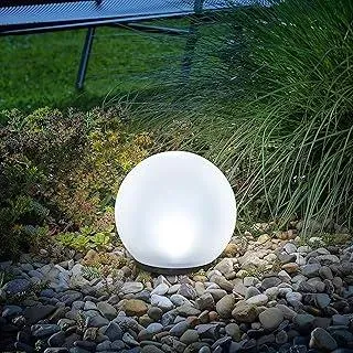 Esotec Solarkugel für den Garten multicolor | LED-Gartenkugel mit AKKU | Bodenleuchten Gartendeko für draußen | Solarleuchten Kugelleuchten 7 Farben 6500K winterfest outdoor ?=20cm 102609