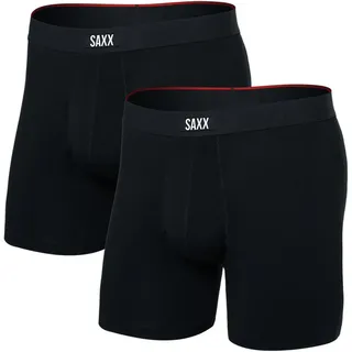 SAXX Underwear Vibe Xtra Brief Fly Boxershorts 2 Einheiten - Black - L