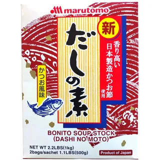 MARUTOMO Dashi no moto, japanisches Würzpulver für Suppen, 1 x 1 kg
