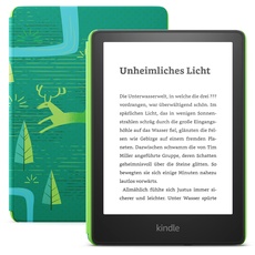Bild von Kindle Paperwhite Kids 2023 E-Book schwarz 16GB ohne Werbung, inkl. Hülle Juwelenwald