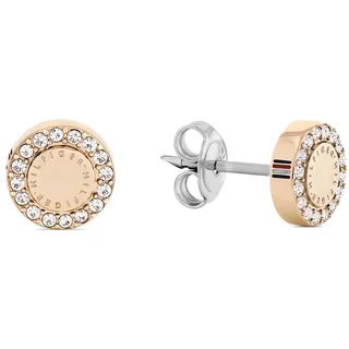 Tommy Hilfiger Jewelry Steckerohrringe für Damen aus Edelstahl verziert mit Kristallen - Erhältlich aus Gold, Rotgold oder Silber