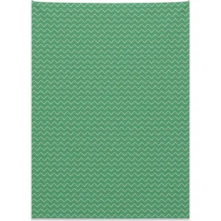 Abakuhaus Navy blau Wandteppich, Chevron Zickzack-Seile aus Weiches Mikrofaser Stoff Kein Verblassen Klare Farben Waschbar, 110 x 150 cm, Marineblau Weiß - Blau