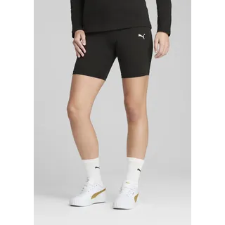 Leggings PUMA "ESS SHORT LEGGINGS 7”", Damen, Gr. L, N-Gr, puma schwarz, Jersey, Obermaterial: 95% Baumwolle, 5% Elasthan, unifarben, schmal kniefrei, Hosen Leggings, aus Baumwollmischung, für sportliche Aktivitäten, schmale Passform