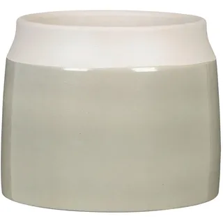 Blumentopf , Salbeigrün , Keramik , 25x25x21 cm , Dekoration, Blumen & Blumentöpfe, Übertöpfe