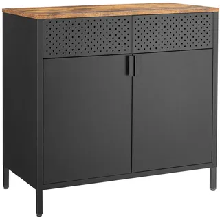 Songmics Kombikommode 40 x 76 x 40 cm Schwarz