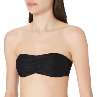Urban Classics Damen Ladies Laces Bandeau Top, per Pack Schwarz (Black 00007), Small (Herstellergröße: S)