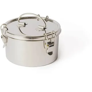 ECO Brotbox Tiffin Bowl- Brotdose mit Fächern 1400ml - Lunchbox aus Edelstahl rund - BPA-frei und auslaufsicher - spülmaschinenfeste Vesperbox