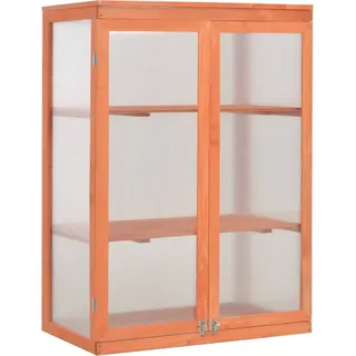 The Living Store Gewächshaus-Schrank Holz 75x47x109 cm - Braun