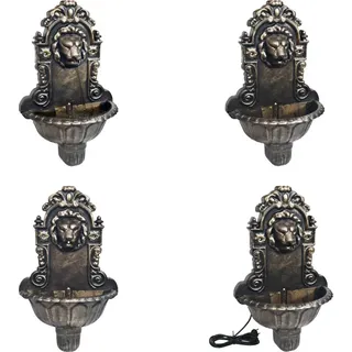 vidaXL Wandbrunnen Löwenkopf Design Bronze - Wandbrunnen - Wand Brunnen - Zimmerbrunnen - Zimmer Brunnen - Braun