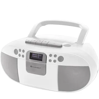Soundmaster SCD7800WE tragbares CD-Kassetten-Radio mit DAB+, USB & MP3-Wiedergabe