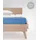 Spannbettlaken Mako-Satin 90 x 200 - 140 x 200 - 180 x 200 cm Mittelblau