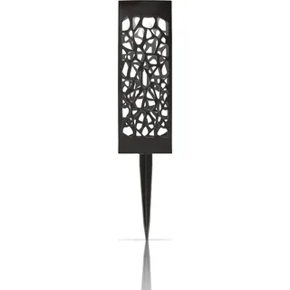 LED Solar Stecklampe für Außen, wetterfest IP44 spritzwassergeschützt, 28,5 cm Gartenleuchte mit Erdspieß, Beleuchtung für Terrasse