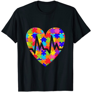 Kardiologie Herz Herz Puzzle Autism Puzzle T-Shirt