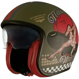 Premier Vintage Pin Up Matt Oliv/Rot/Blau M
