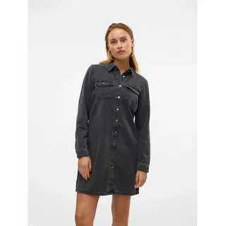 Vero Moda Jennie Langärmliges Kurzes Kleid Black Denim S