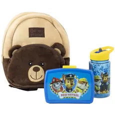 Bild Plüschrucksack Milly Bear Boy mit Brotdose und Trinkflasche