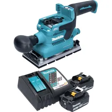 Makita, Schleifmaschine + Poliermaschine, DBO 380 RF Akku Schwingschleifer 18 V 93 x 185 mm Brushless + 2x Akku 3,0 Ah + Ladegerät