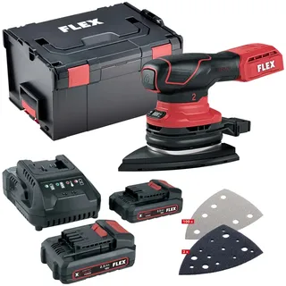 Flex Akku-Deltaschleifer ODE 2-100 18-EC 2x2,5 Ah Akkus, L-BOXX, 102tlg. Zubehör