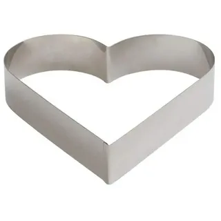 DECORA 0060480 BACKRAHMEN AUS Edelstahl Herz 14 X H 4,5 cm