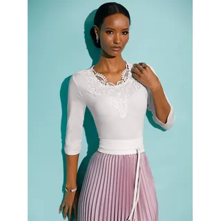 creation L Spitzenshirt "Lyocell-Shirt" 1 Stk., ecru